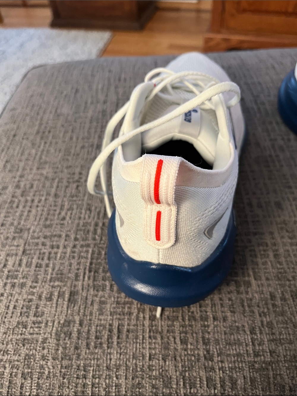 Brooks Glycerin 22 Gray/Navy Peony with Fiery Red Accents - Picture 8 of 16